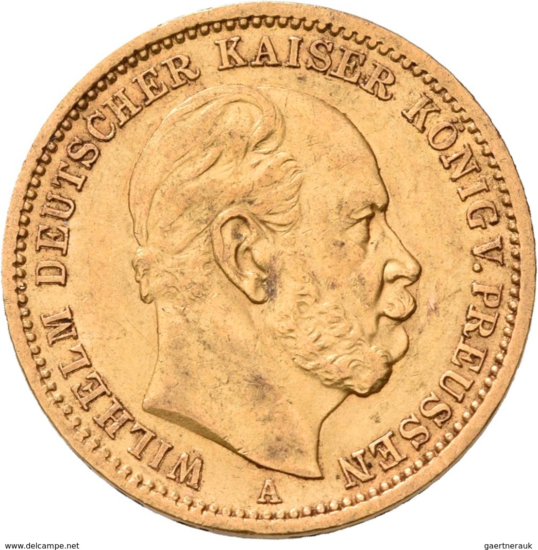 Preußen: Wilhelm I. 1861-1888: 20 Mark 1873 A, Jaeger 243. 7,92 G, 900/1000 Gold. Sehr Schön. - Goldmünzen