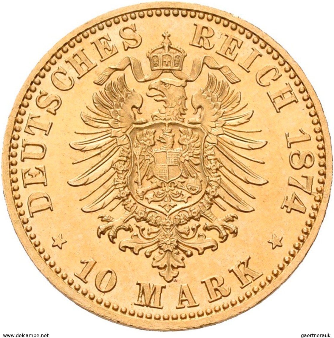 Preußen: Lot 2 Goldmünzen: Wilhelm I. 1861-1888: 2 X 10 Mark 1874 A, Jaeger 245. Jede Münze Wiegt 3, - Monete D'oro