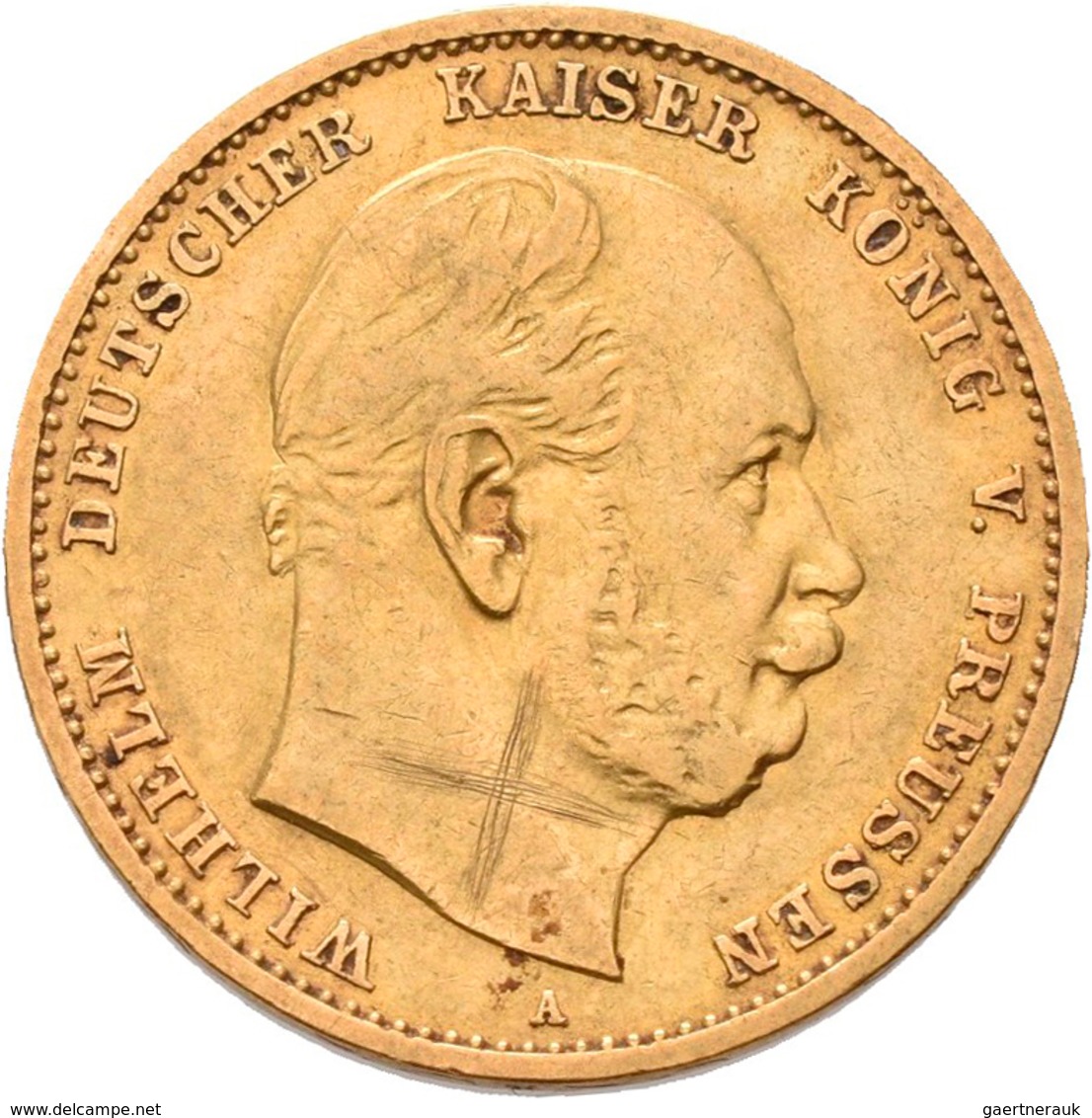 Preußen: Lot 2 Goldmünzen: Wilhelm I. 1861-1888: 2 X 10 Mark 1879 A, Jaeger 245. Jede Münze Wiegt 3, - Goldmünzen