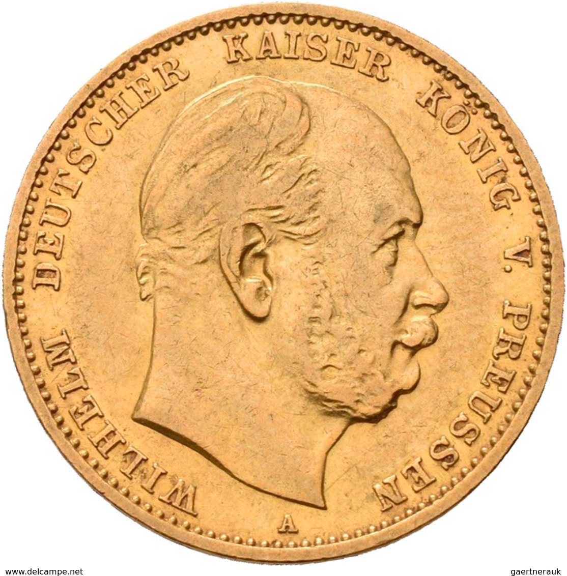 Preußen: Lot 2 Goldmünzen: Wilhelm I. 1861-1888: 2 X 10 Mark 1879 A, Jaeger 245. Jede Münze Wiegt 3, - Goldmünzen