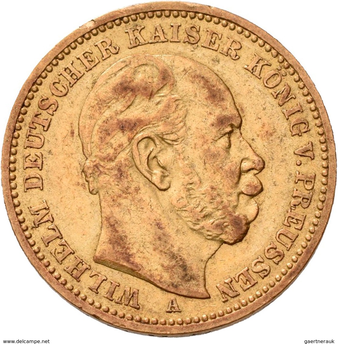 Preußen: Wilhelm I. 1861-1888: 20 Mark 1883 A, Jaeger 246. 7,92 G, 900/1000 Gold, Sehr Schön. - Goldmünzen