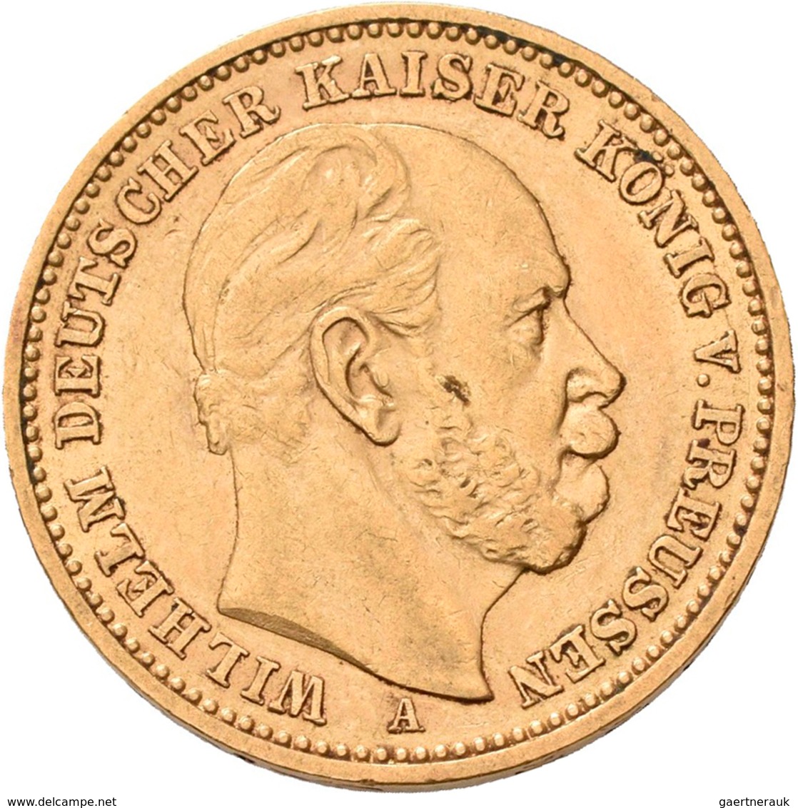 Preußen: Lot 3 Goldmünzen, Wilhelm I. 1861-1888: 3 X 20 Mark 1887 A, Jaeger 246. Jede Münze Wiegt 7, - Monedas En Oro