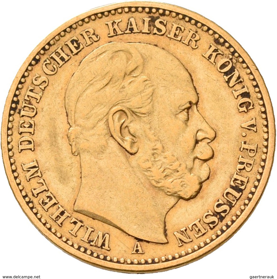 Preußen: Lot 3 Goldmünzen, Wilhelm I. 1861-1888: 3 X 20 Mark 1887 A, Jaeger 246. Jede Münze Wiegt 7, - Monedas En Oro