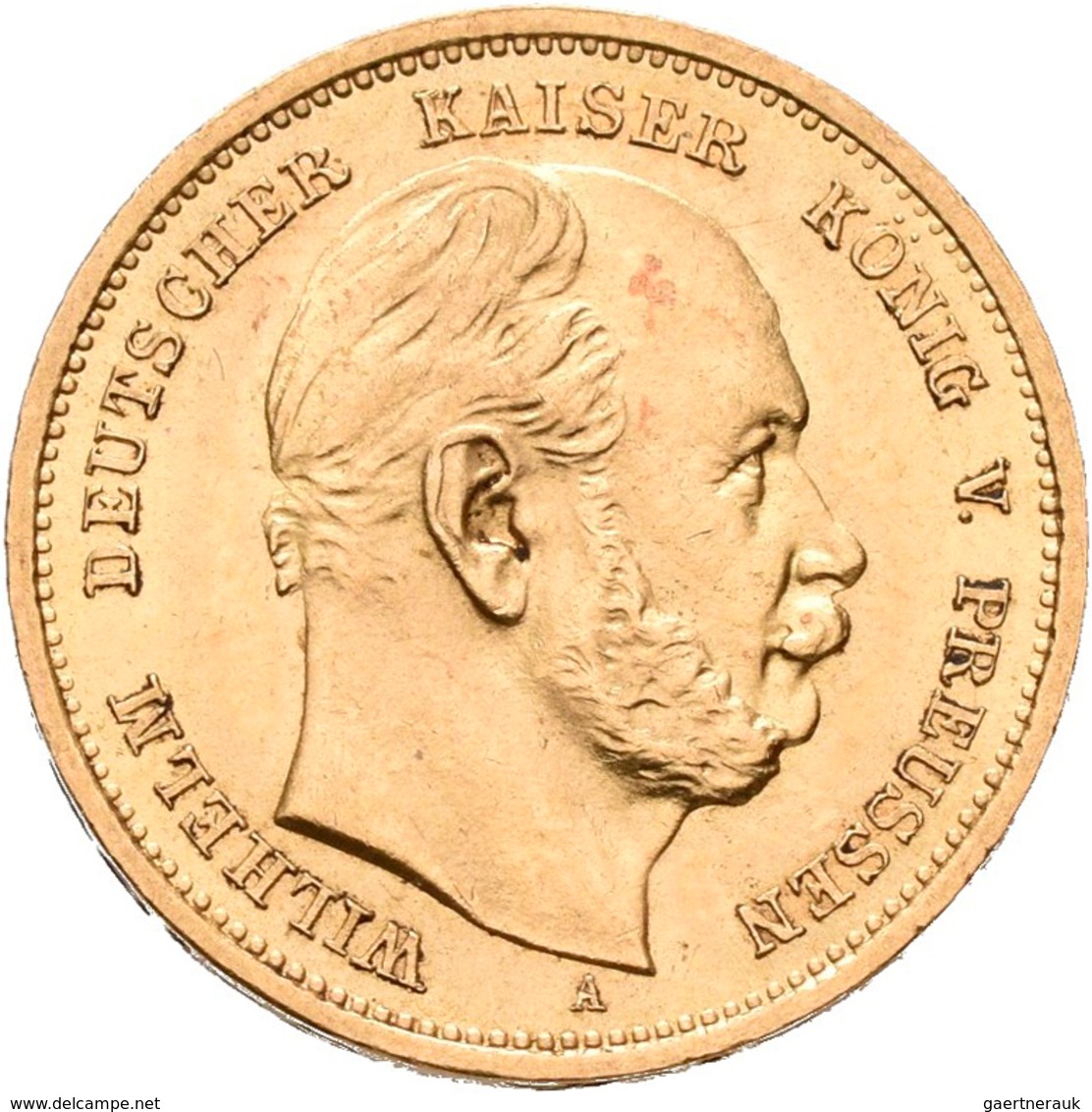 Preußen: Wilhelm I. 1861-1888: 2 X 10 Mark 1888 A, Jaeger 245, Je 3,98 G, Gold 900/1000 Gold, Feine - Monedas En Oro