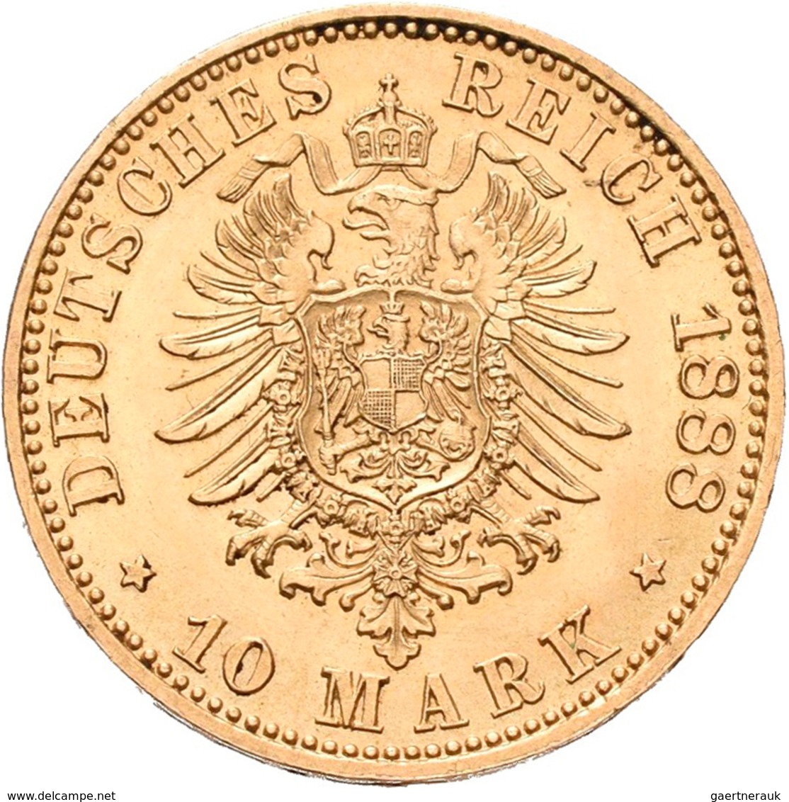 Preußen: Wilhelm I. 1861-1888: 2 X 10 Mark 1888 A, Jaeger 245, Je 3,98 G, Gold 900/1000 Gold, Feine - Goldmünzen