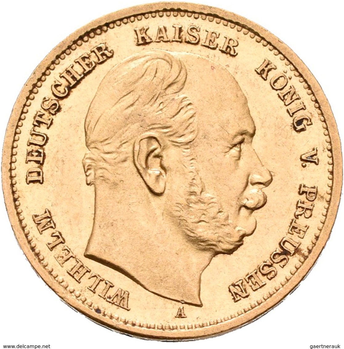 Preußen: Wilhelm I. 1861-1888: 2 X 10 Mark 1888 A, Jaeger 245, Je 3,98 G, Gold 900/1000 Gold, Feine - Monedas En Oro