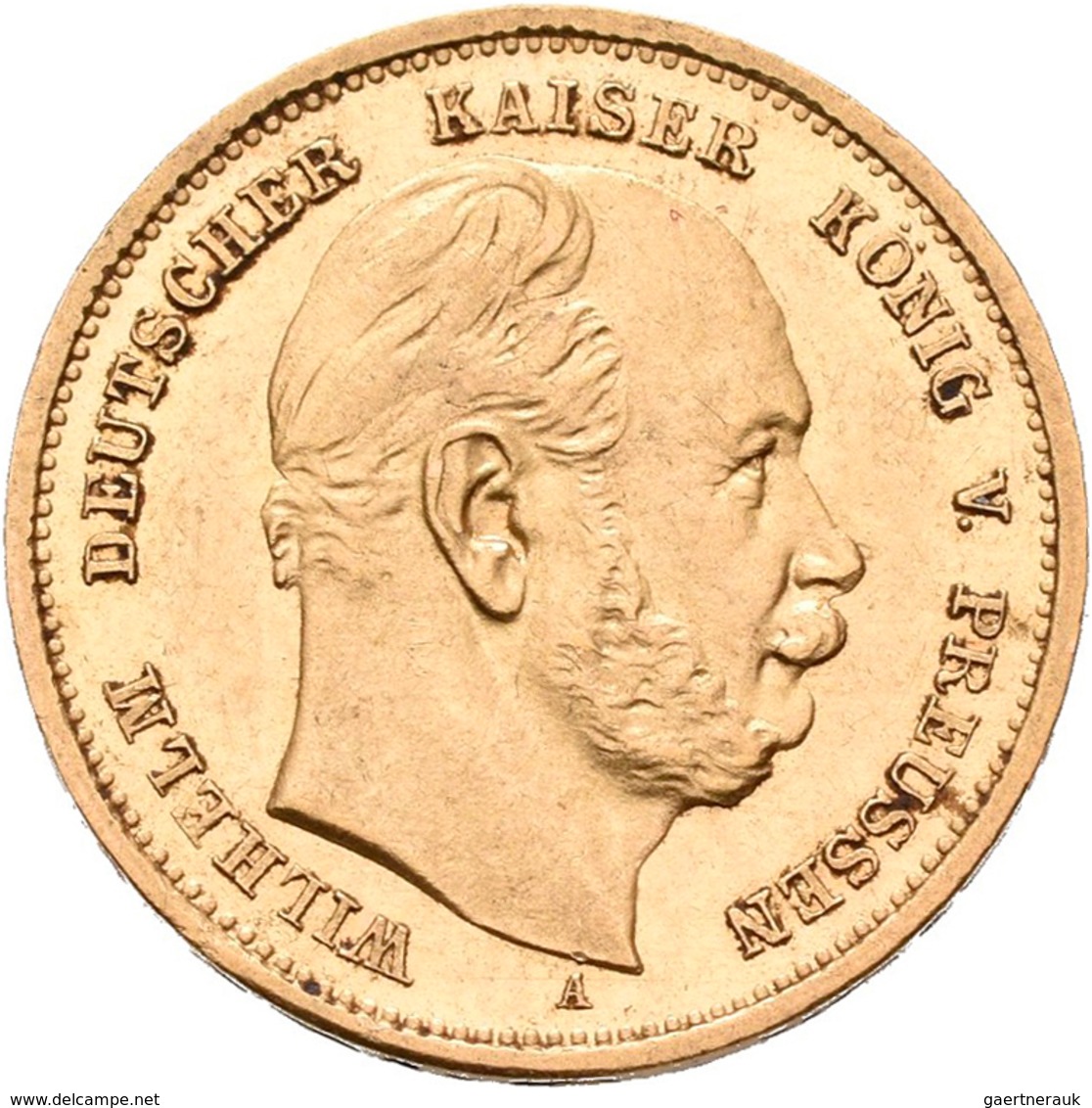 Preußen: Wilhelm I. 1861-1888: 2 X 10 Mark 1888 A, Jaeger 245, Je 3,98 G, Gold 900/1000 Gold, Feine - Goldmünzen