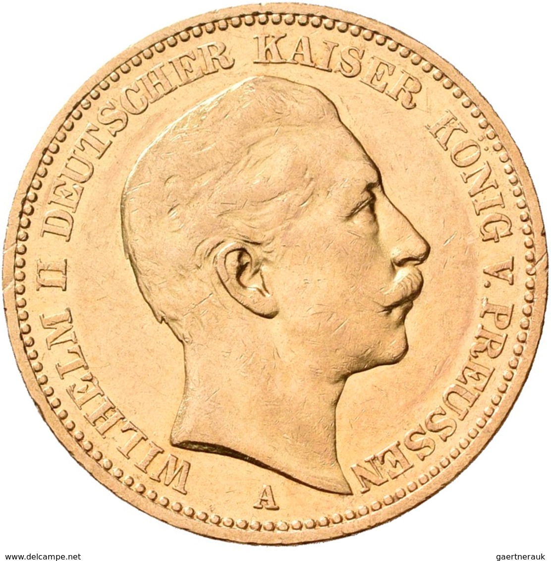 Preußen: Lot 4 Goldmünzen, Wilhelm II. 1888-1918: 20 Mark 1890 A / 1894 A / 1896 A / 1897 A. Jaeger - Monete D'oro