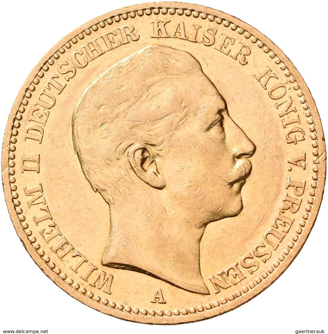 Preußen: Lot 4 Goldmünzen, Wilhelm II. 1888-1918: 20 Mark 1890 A / 1894 A / 1896 A / 1897 A. Jaeger - Goldmünzen