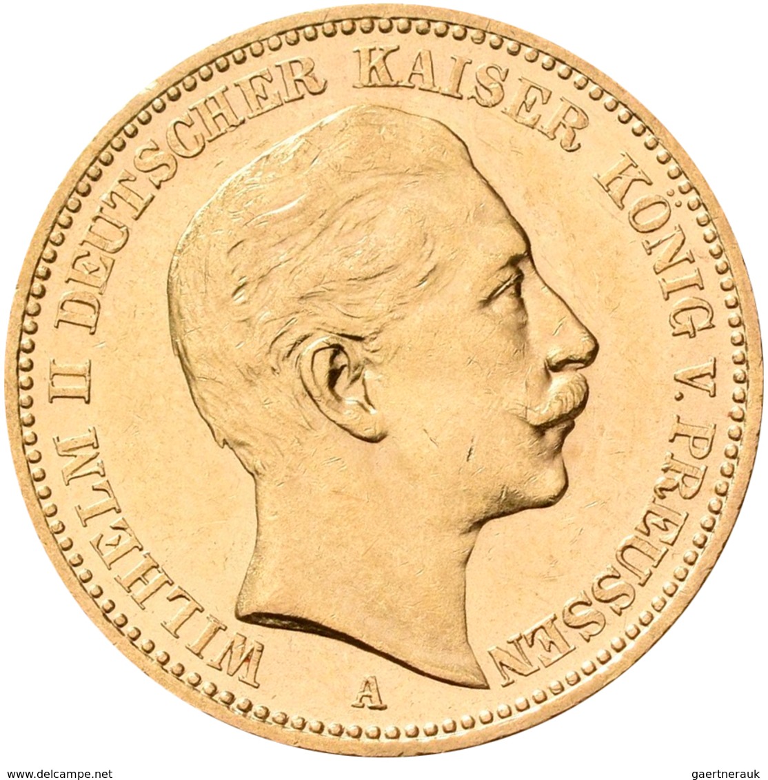 Preußen: Lot 4 Goldmünzen, Wilhelm II. 1888-1918: 20 Mark 1890 A / 1894 A / 1896 A / 1897 A. Jaeger - Gouden Munten