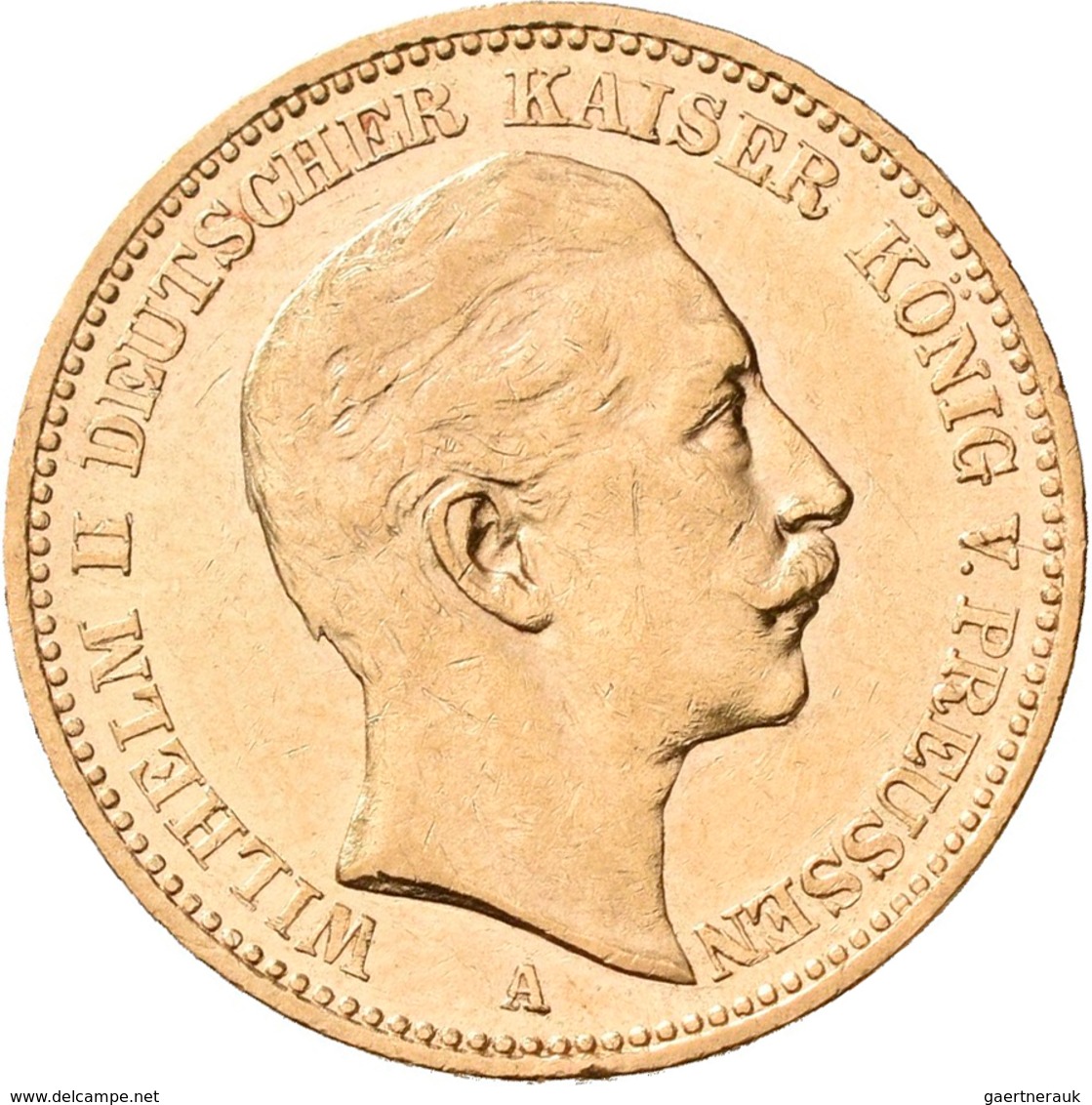 Preußen: Lot 4 Goldmünzen, Wilhelm II. 1888-1918: 20 Mark 1890 A / 1894 A / 1896 A / 1897 A. Jaeger - Goldmünzen