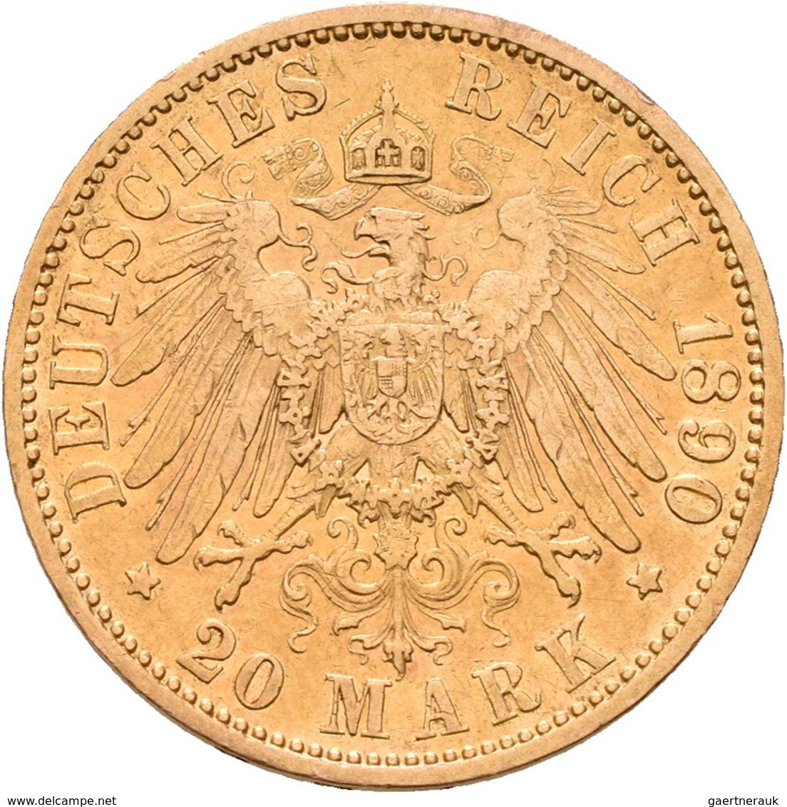 Preußen: Wilhelm II. 1888-1918: 20 Mark 1890 A, Jaeger 252. 7,92 G, 900/1000 Gold. Kratzer, Randuneb - Goldmünzen