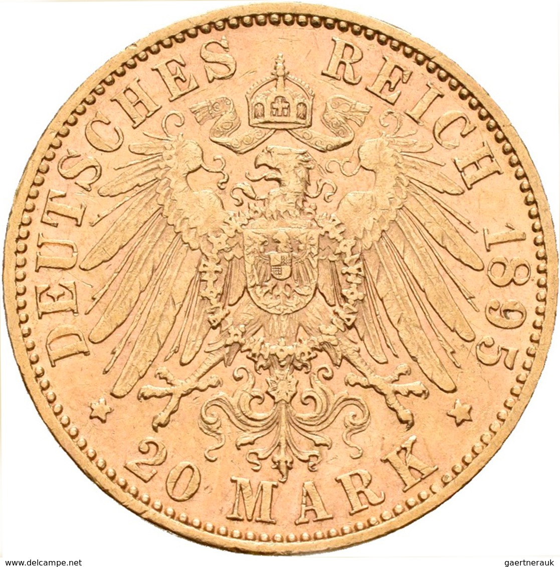 Preußen: Wilhelm II. 1888-1918: 20 Mark 1895 A, Jaeger 252. 7,95 G, 900/1000 Gold. Kratzer, Sehr Sch - Monete D'oro