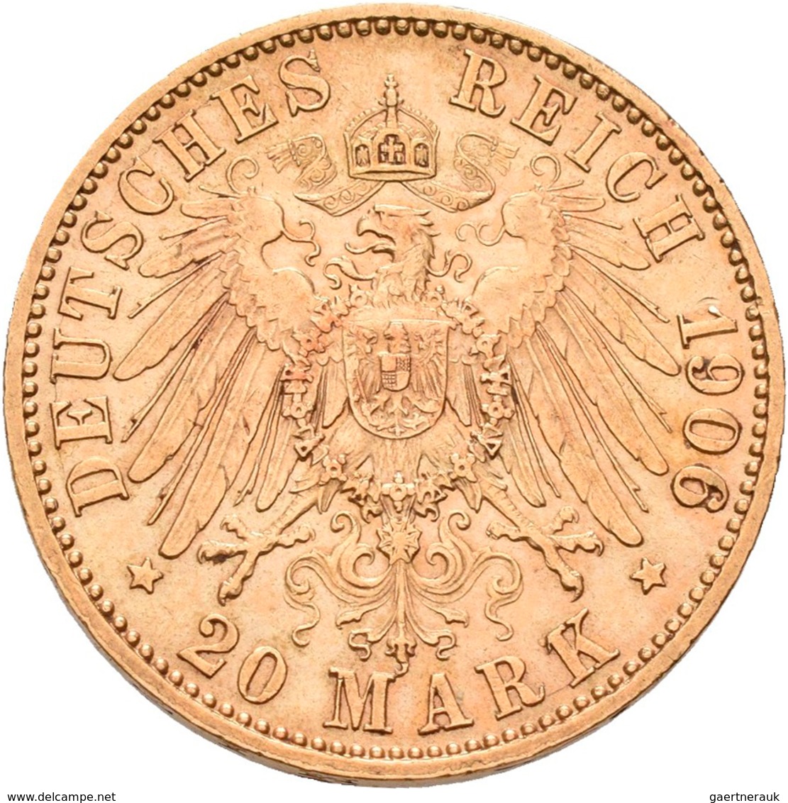 Preußen: Lot 3 Goldmünzen, Wilhelm II. 1888-1918: 20 Mark 1901 A / 1906 A / 1908 A, Jaeger 252. Jede - Monete D'oro