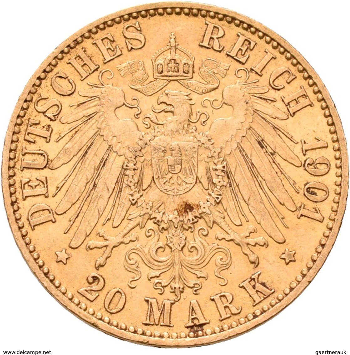 Preußen: Lot 3 Goldmünzen, Wilhelm II. 1888-1918: 20 Mark 1901 A / 1906 A / 1908 A, Jaeger 252. Jede - Monedas En Oro