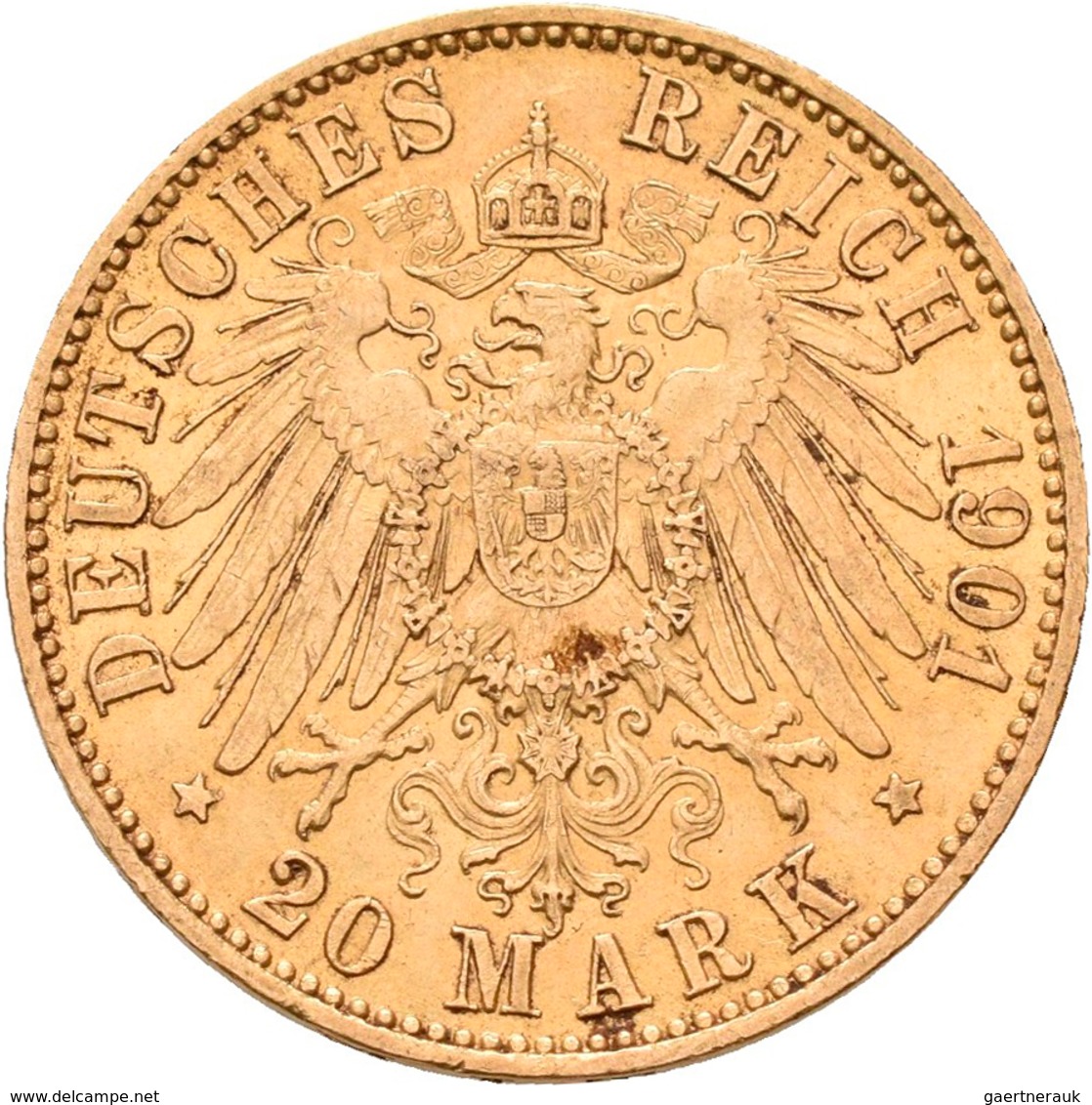 Preußen: Lot 3 Goldmünzen, Wilhelm II. 1888-1918: 20 Mark 1901 A / 1906 A / 1908 A, Jaeger 252. Jede - Goldmünzen