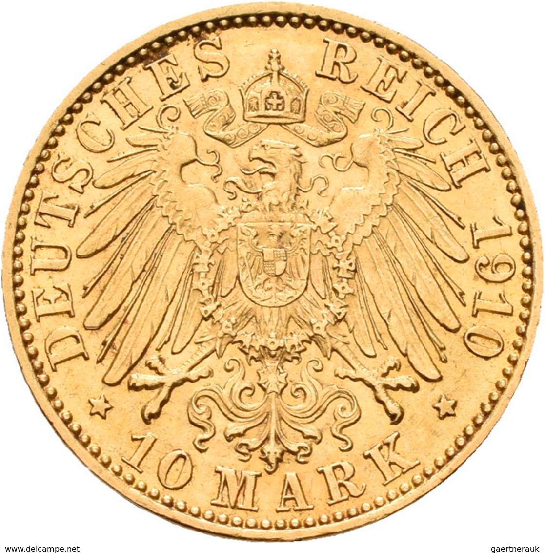 Preußen: Lot 2 Goldmünzen, Wilhelm II. 1888-1918: 2 X 10 Mark 1910 A, Jaeger 251. Jede Münze Wiegt 3 - Monedas En Oro