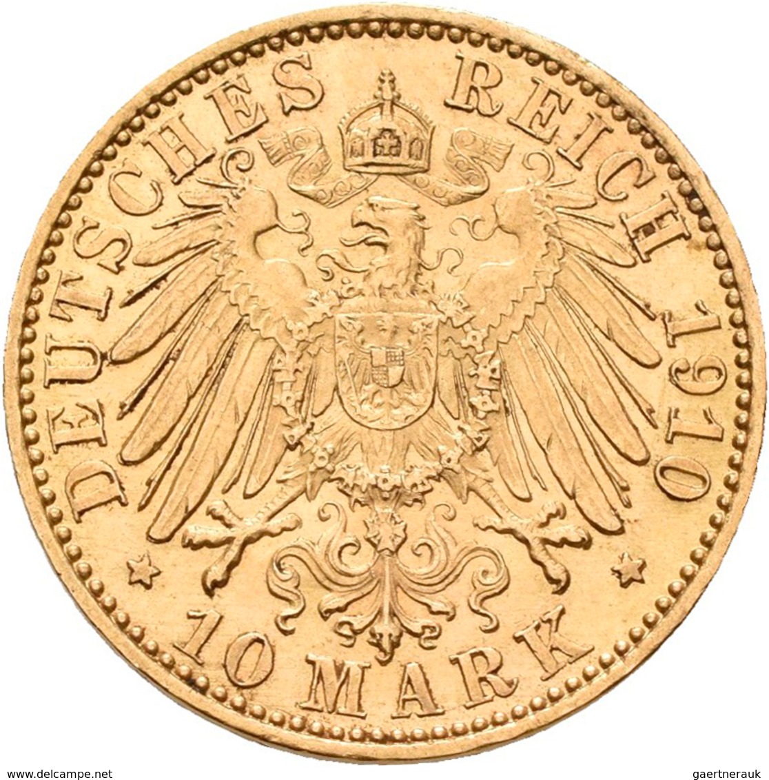 Preußen: Lot 2 Goldmünzen, Wilhelm II. 1888-1918: 2 X 10 Mark 1910 A, Jaeger 251. Jede Münze Wiegt 3 - Monete D'oro