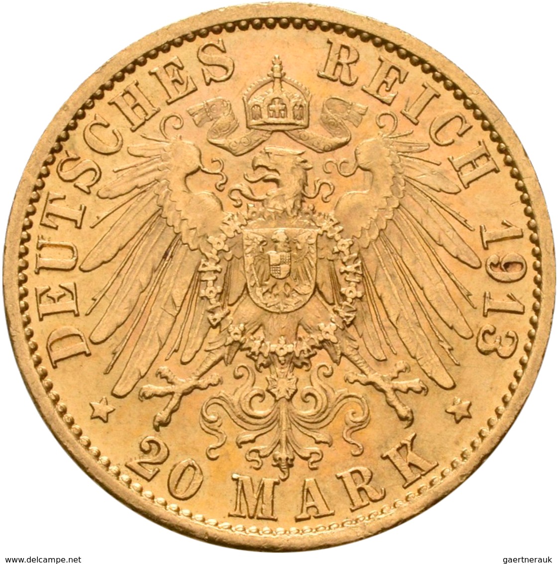 Preußen: Wilhelm II. 1888-1918: 20 Mark 1913 A, Jaeger 252. 7,95 G, 900/1000 Gold. Kratzer, Sehr Sch - Monedas En Oro