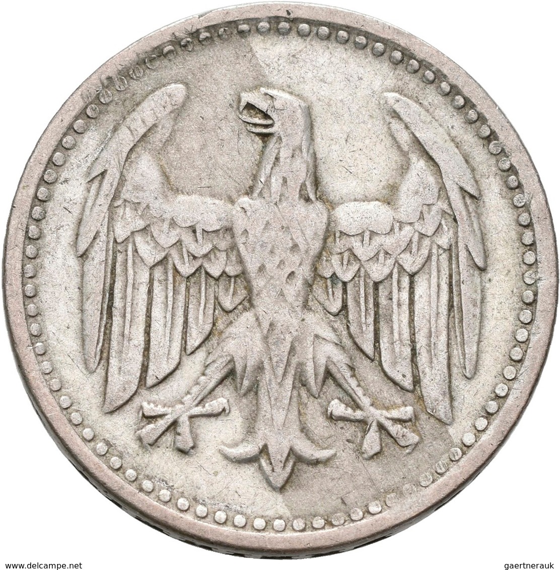 Weimarer Republik: Lot 2 Münzen: 1 Mark 1924 G, Jaeger 311; 3 Mark 1924 D, Jaeger 312, Beide Sehr Sc - Sonstige & Ohne Zuordnung