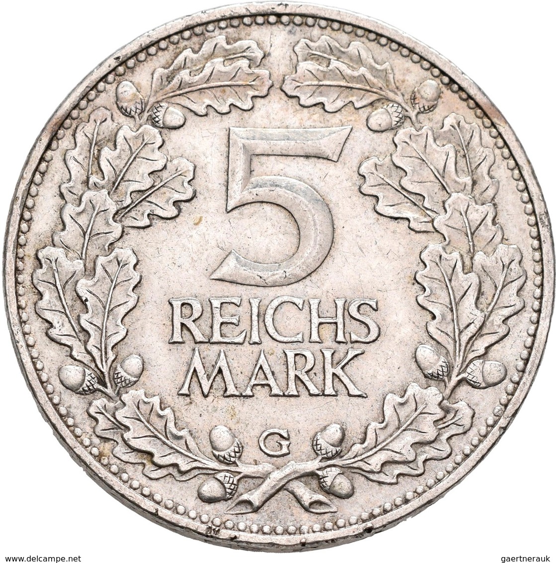 Weimarer Republik: Lot 2 Stück; 5 Reichsmark 1925 G Und 3 Reichsmark 1925 A, Rheinlande, Jaeger 321 - Otros & Sin Clasificación