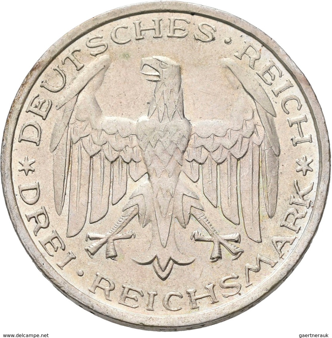 Weimarer Republik: 3 Reichsmark 1927 A, Universität Marburg, Jaeger 330, Sehr Schön - Vorzüglich. - Sonstige & Ohne Zuordnung