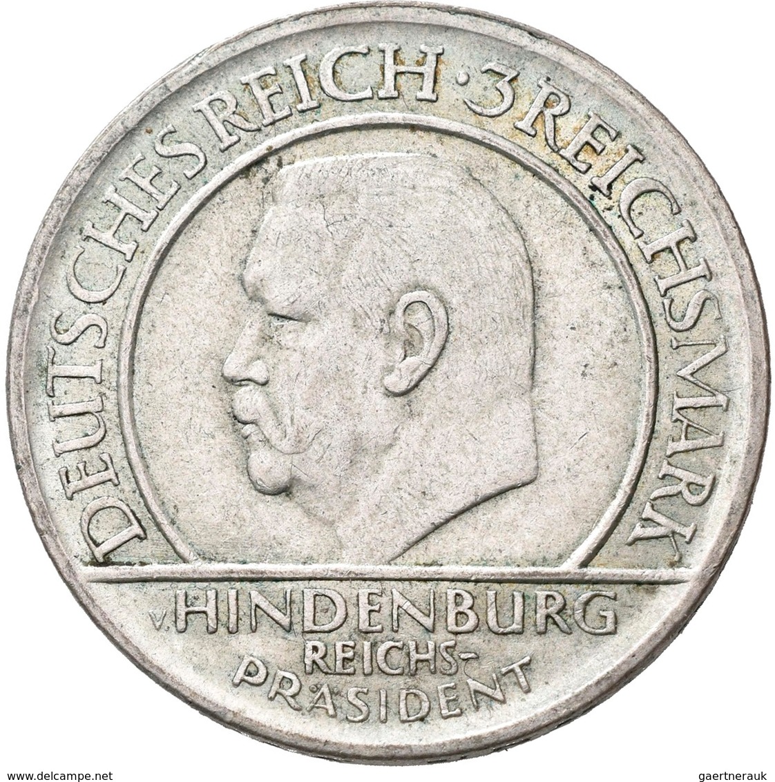 Weimarer Republik: Lot 2 Münzen: 3 Reichsmark 1929 F, Schwurhand, Jaeger 340 + 5 Reichsmark 1929 A, - Otros & Sin Clasificación
