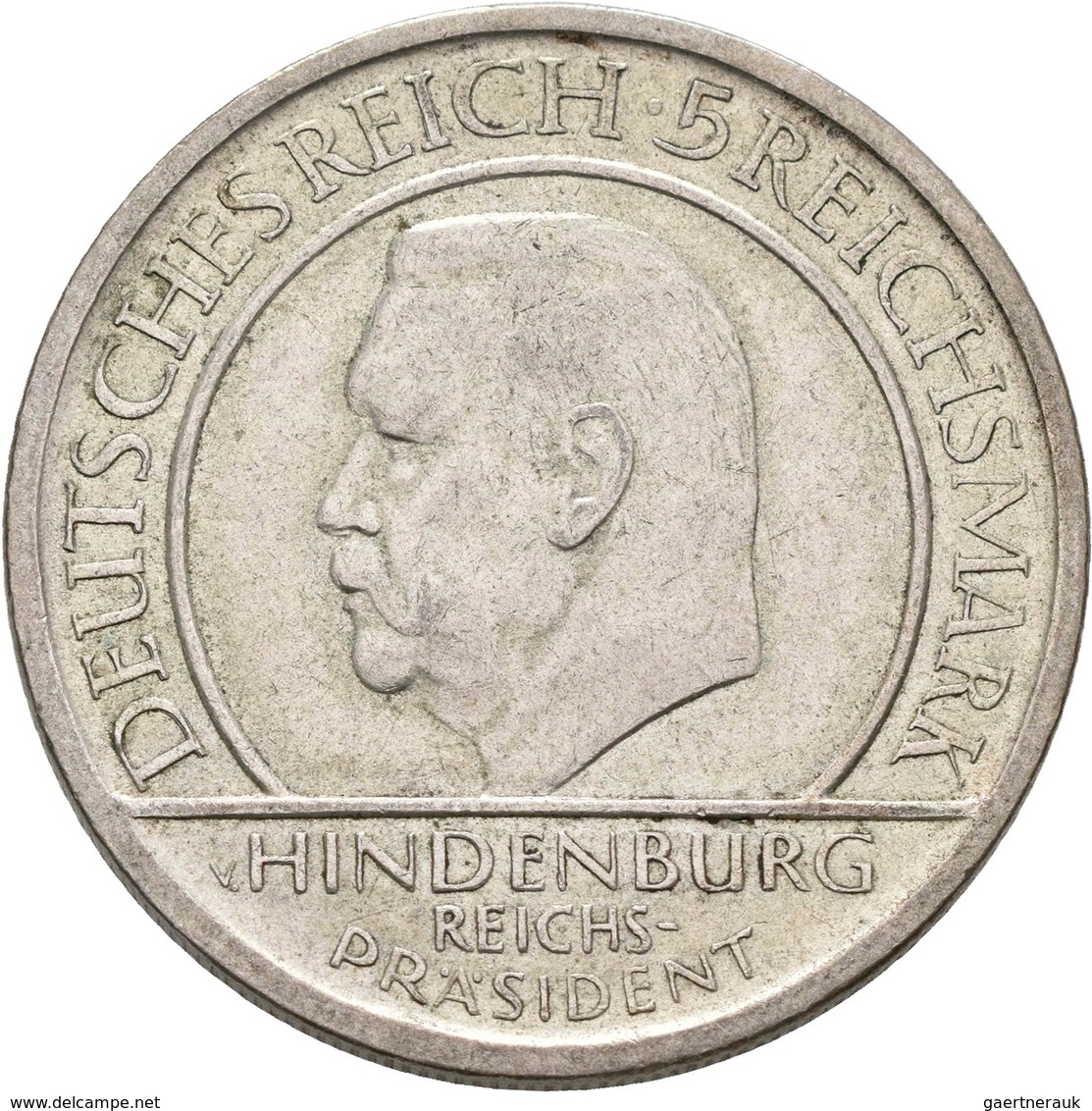 Weimarer Republik: Lot 2 Münzen: 3 Reichsmark 1929 G, Schwurhand, Jaeger 340, Sehr Schön + 5 Reichsm - Sonstige & Ohne Zuordnung