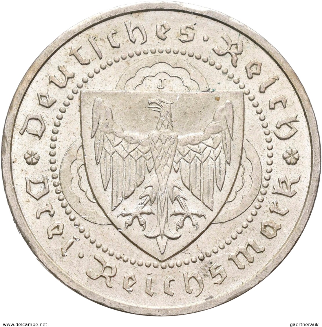 Weimarer Republik: Lot 3 Münzen: 3 Reichsmark 1930 F, Zeppelin, Jaeger 342 + 3 Reichsmark 1930 J, Vo - Otros & Sin Clasificación