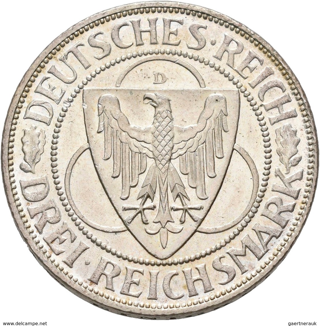 Weimarer Republik: Lot 3 Münzen: 3 Reichsmark 1930 F, Zeppelin, Jaeger 342 + 3 Reichsmark 1930 J, Vo - Otros & Sin Clasificación