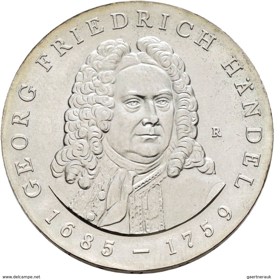 DDR: 20 Mark 1984, Georg Friedrich Händel, Jaeger 1595, Vorzüglich-Stempelglanz. - Sonstige & Ohne Zuordnung