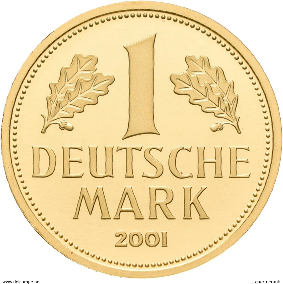 Bundesrepublik Deutschland 1948-2001 - Goldmünzen: Goldmark 2001 D (München), Jaeger 481, In Origina - Otros & Sin Clasificación