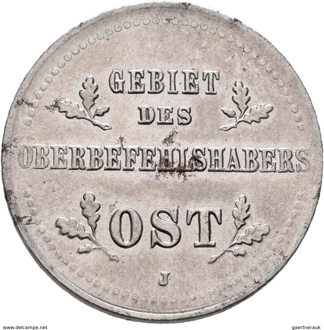 Kolonien Und Nebengebiete: OBERBEFEHLSHABER OST: Lot 2 Münzen: 1 Kopeke 1916 J, Jaeger 601, Dazu Noc - Altri & Non Classificati