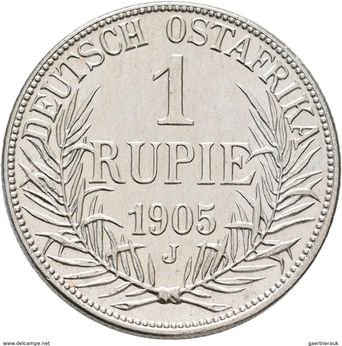 Deutsch-Ostafrika: DOA Und Danzig: 7 Münzen Aus Deutsch-Ostafrika Mit 1 Rupie 1905 J, ½ Rupie 1901 S - Africa Orientale Tedesca