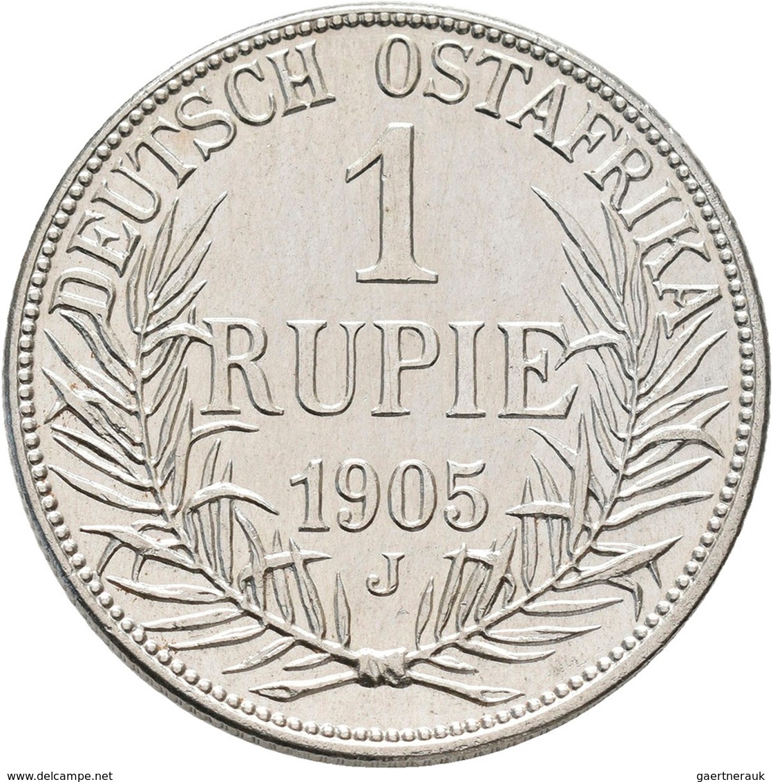 Deutsch-Ostafrika: DOA Und Danzig: 7 Münzen Aus Deutsch-Ostafrika Mit 1 Rupie 1905 J, ½ Rupie 1901 S - Deutsch-Ostafrika