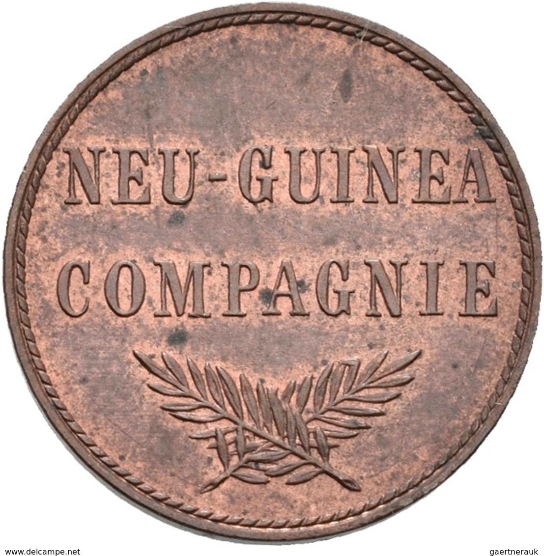 Deutsch-Neuguinea: 1 Neu-Guinea Pfennig 1894 A, Jaeger 702, Leichte Patina, Vorzüglich. - Nueva Guinea Alemana