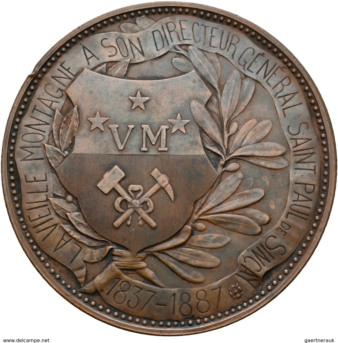 Medaillen Alle Welt: Belgien, Leopold II. 1865-1909: Bronzemedaille 1887 Von Eduard Louis Geerts Auf - Non Classificati