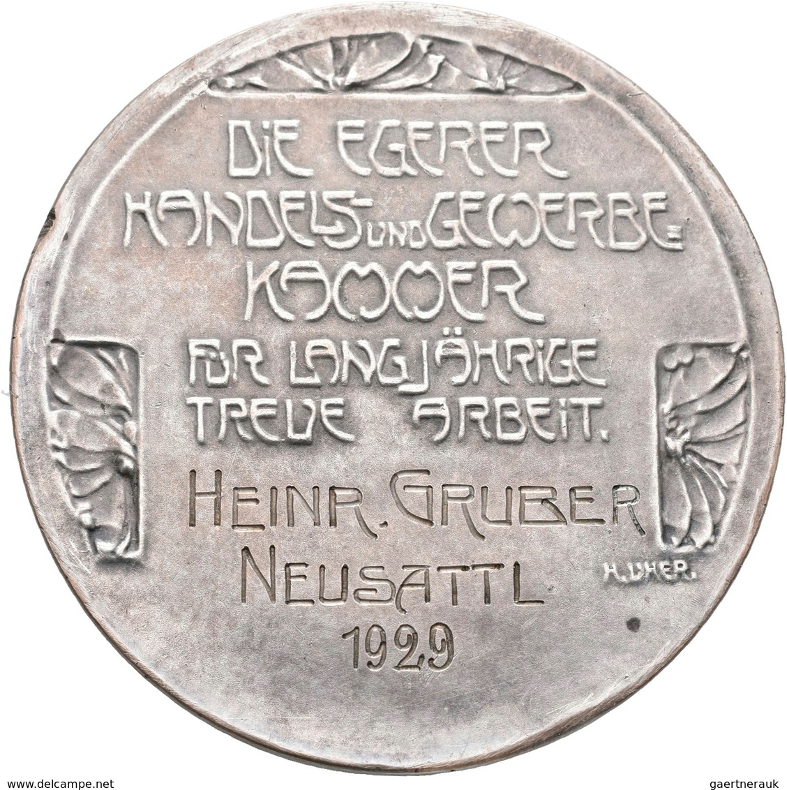 Medaillen Alle Welt: CSR: Prämienmedaille O.J. Für Langjährige Treue Arbeit Von O. Thiede, Gewidmet - Non Classificati