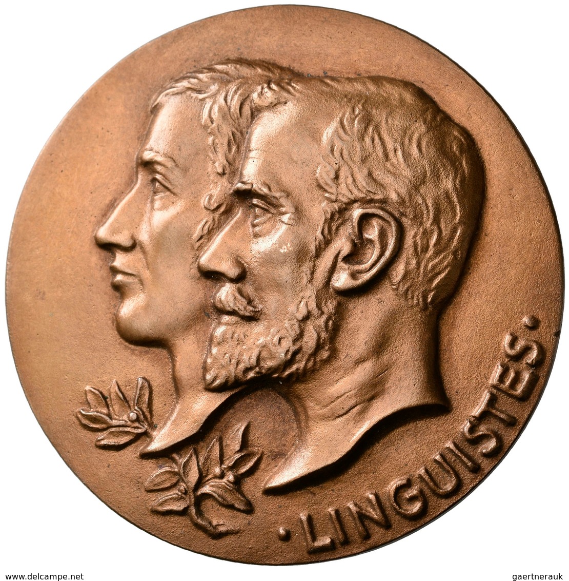 Medaillen Alle Welt: Dänemark, Kopenhagen: Lot 2 Medaillen: Bronzegußmedaille 1936 Von W.P. Larsen ( - Sin Clasificación