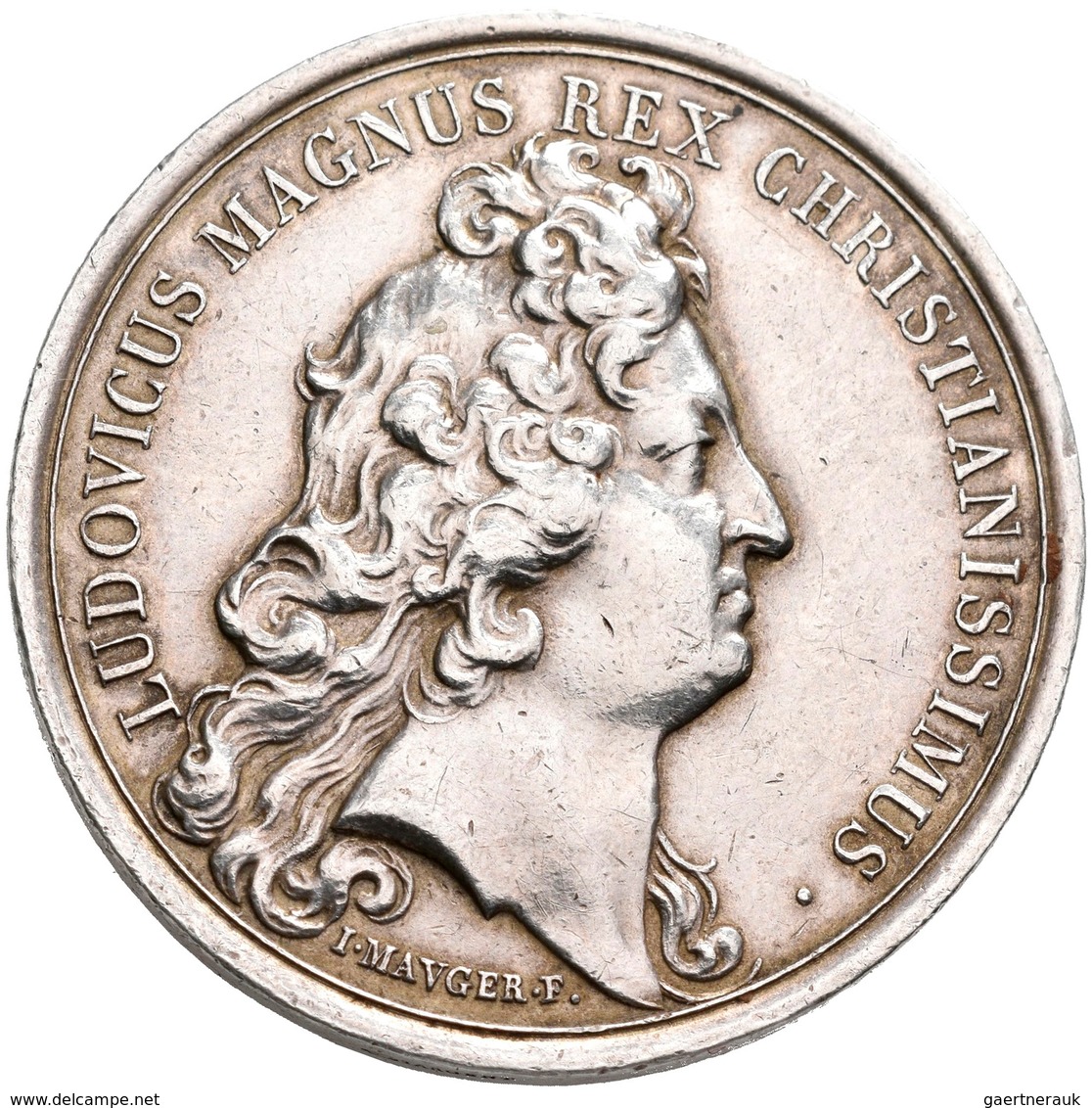 Medaillen Alle Welt: Frankreich, Ludwig XIV. 1643-1715: Silbermedaille 1680 (v. Mauger), Chateau Des - Ohne Zuordnung