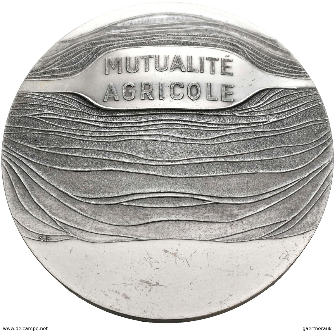 Medaillen Alle Welt: Frankreich: Silbermedaille 1979 V. S. Bret, MUTUALITÉ AGRICOLE, Randpunze "1979 - Ohne Zuordnung