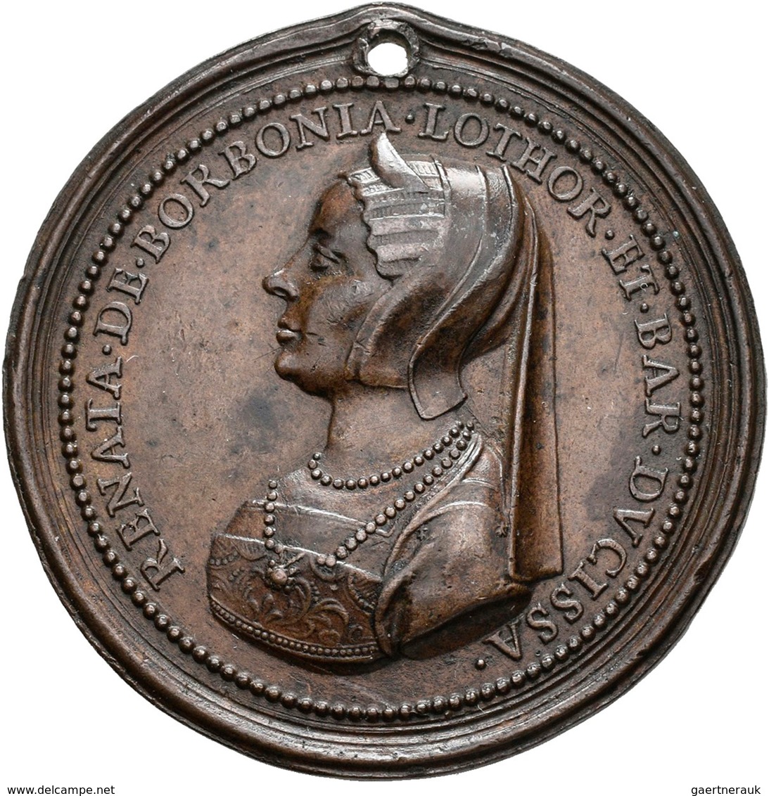 Medaillen Alle Welt: Frankreich-Lothringen, Antoine 1508-1544: Bronzemedaille O. J., Von St. Urbain) - Ohne Zuordnung