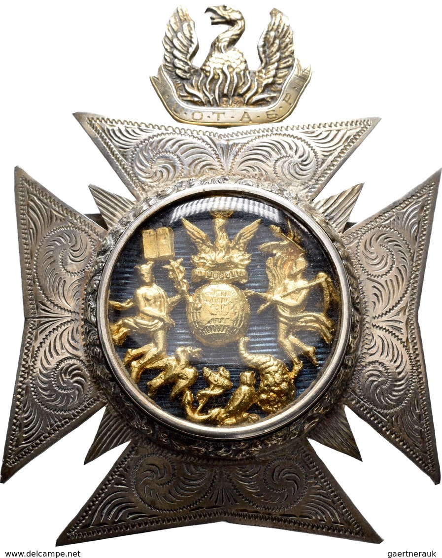 Medaillen Alle Welt: Großbritannien: Freimaurer-Bijou 1901, Der Westminster Loge No. 110, Mit Goldei - Sin Clasificación
