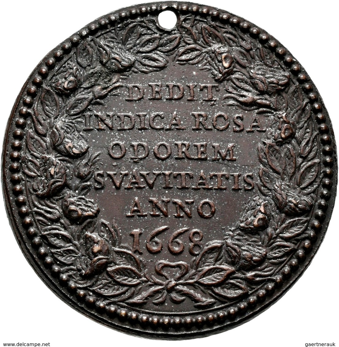 Medaillen Alle Welt: Italien-Kirchenstaat, Clemens IX. 1667-1669: Bronzemedaille A. I/1668, Unsignie - Ohne Zuordnung