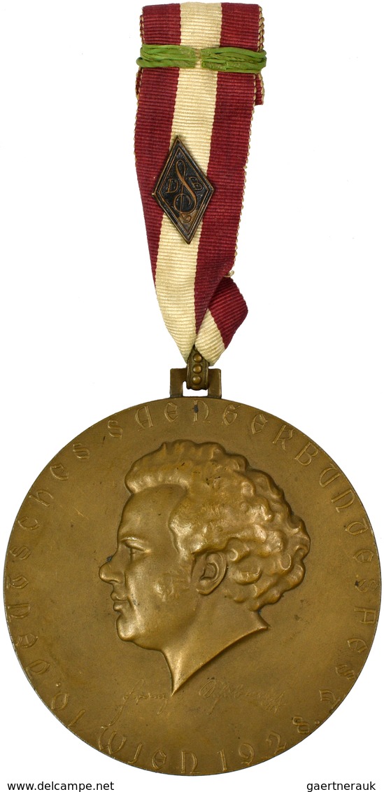 Medaillen Alle Welt: Österreich-Franz Schubert (1797-1828): Bronzemedaille 1928, Von Karl Perl, Auf - Ohne Zuordnung