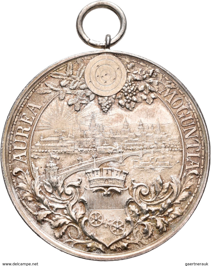 Medaillen Deutschland: 11. Deutsches Bundesschiessen 1894 In Mainz: Silbermedaille 1894 Von O. Schul - Sonstige & Ohne Zuordnung