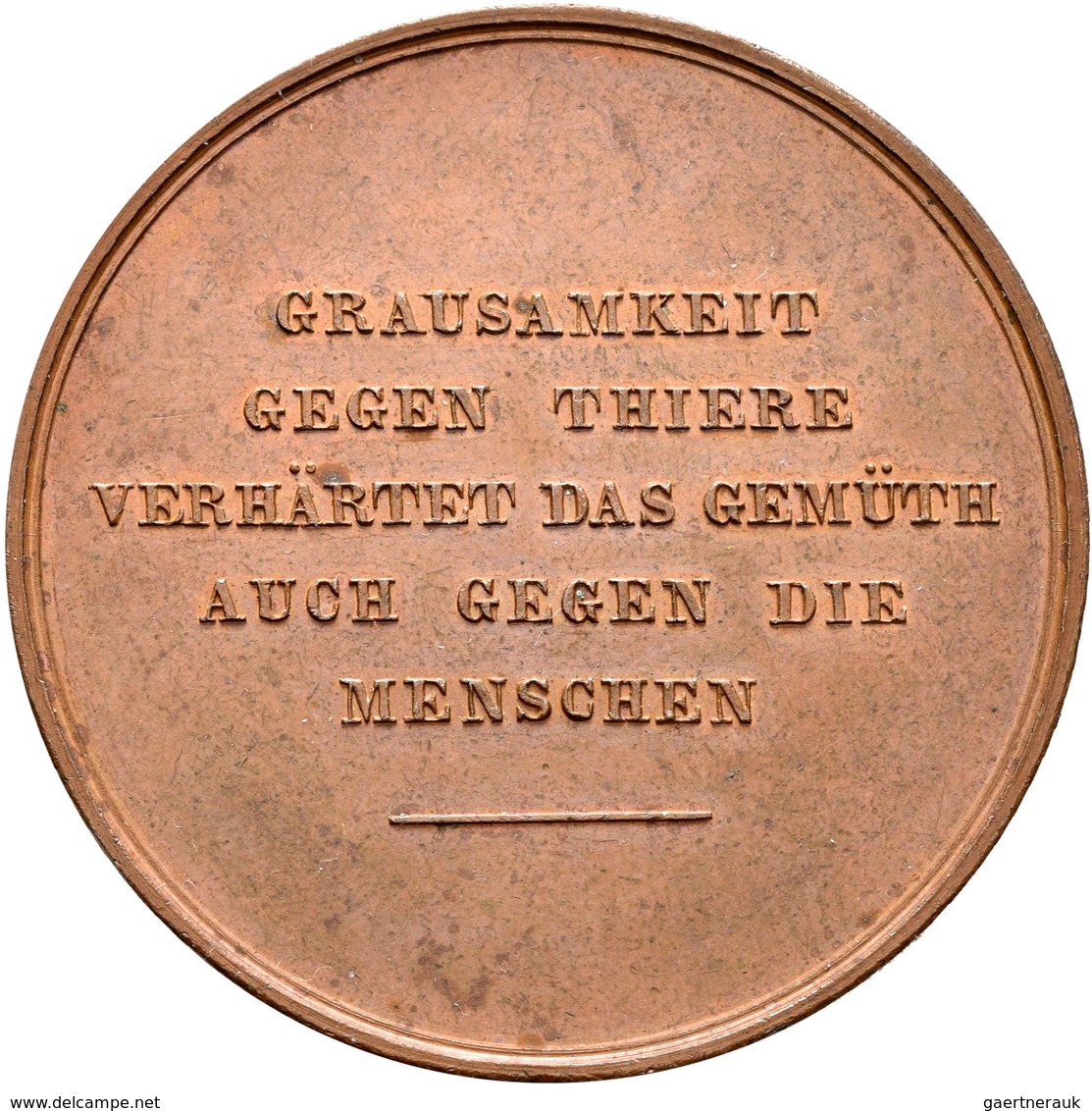 Medaillen Deutschland: Bayern, Maximilian II. 1848-1864: Bronzemedaille O. J., Auf Den Tierschutzver - Other & Unclassified