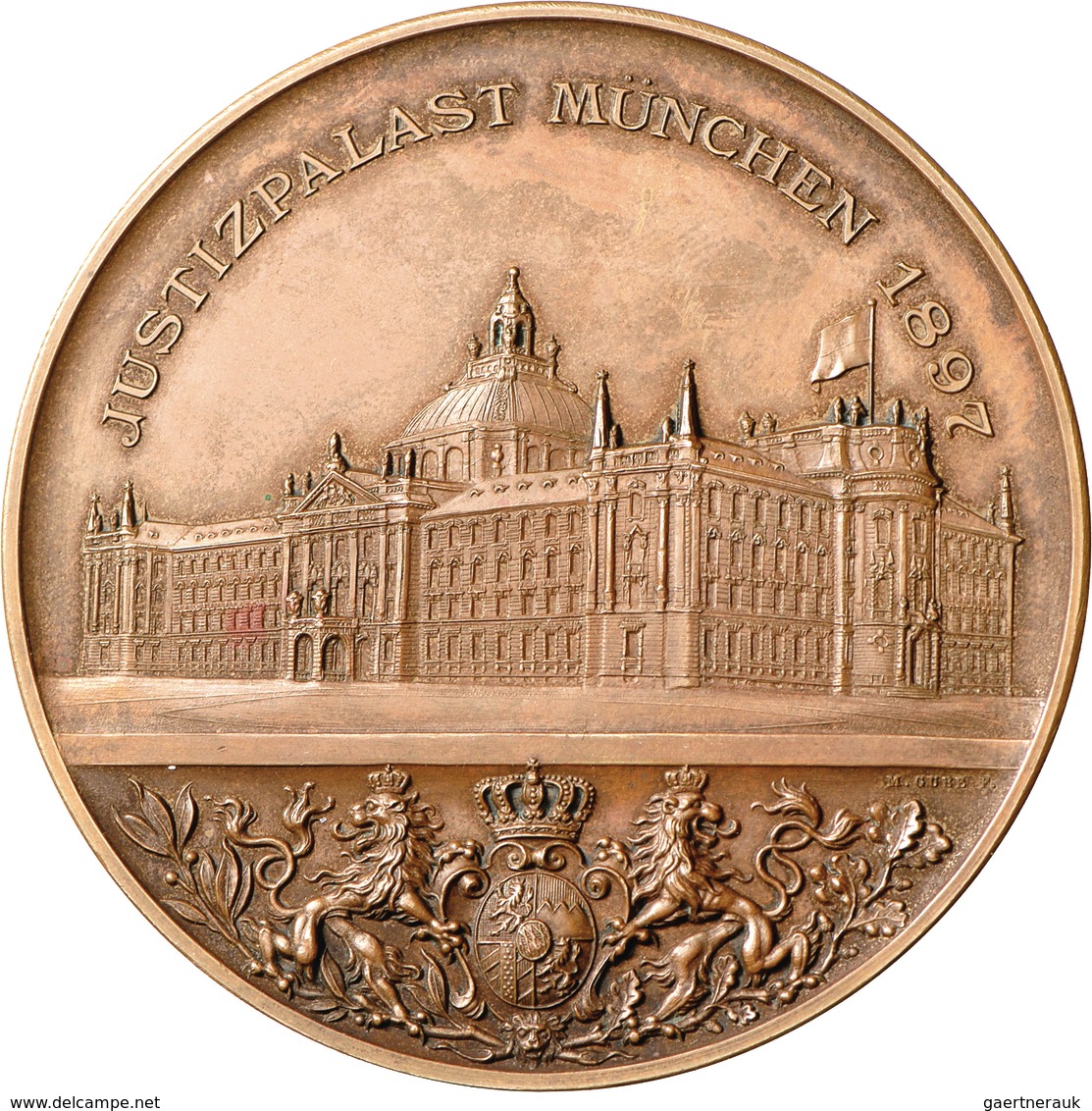 Medaillen Deutschland: Bayern, Prinzregent Luitpold 1886-1913: Bronzemedaille 1897, Stempel Von Gube - Sonstige & Ohne Zuordnung
