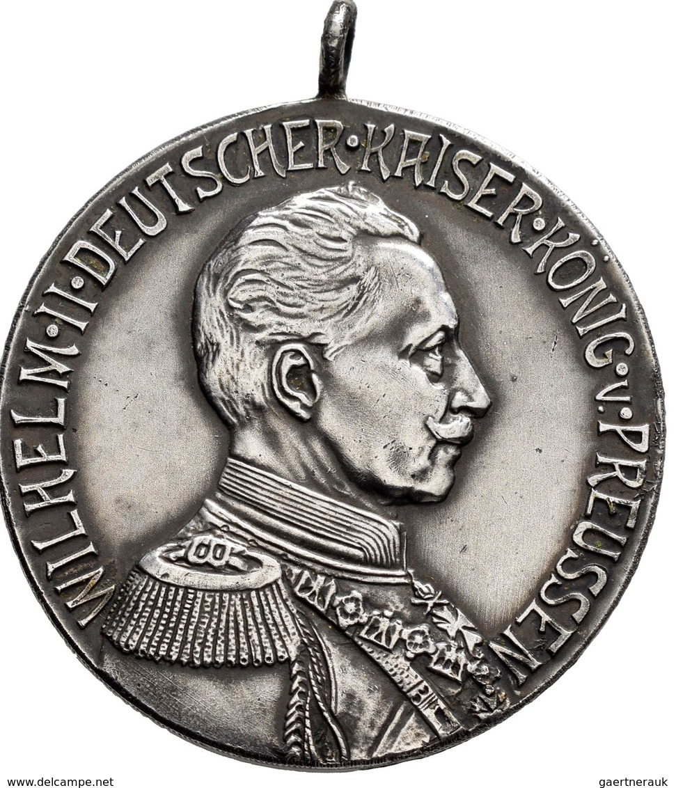 Medaillen Deutschland: Brandenburg-Preussen, Wilhelm II. 1888-1918: Silbermedaille 1913, Unsigniert, - Otros & Sin Clasificación