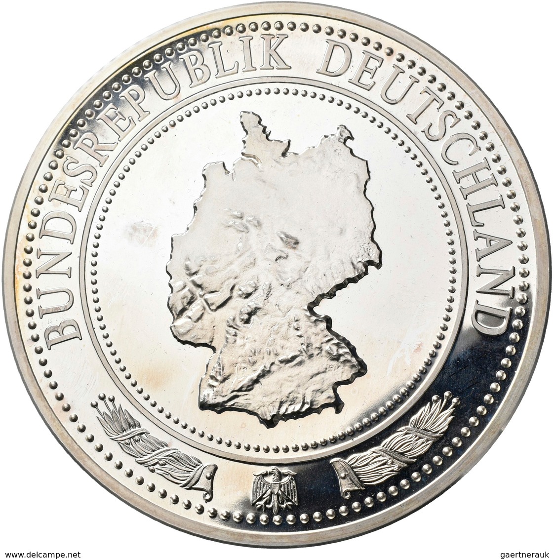 Medaillen Deutschland: Bundesrepublik Seit 1945: Silbermedaille O. J., Silber 999,9, 80 Mm, 250 G, L - Otros & Sin Clasificación